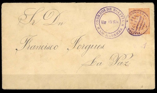 1890 bolivien brief - bolivien,,