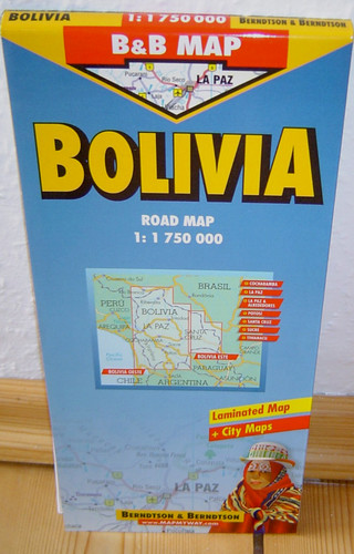 Reisekarte bolivien map - reisekarte,