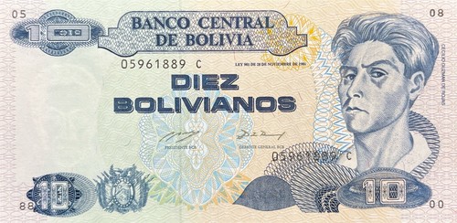 Bolivia bolivianos p - bolivia, p-210