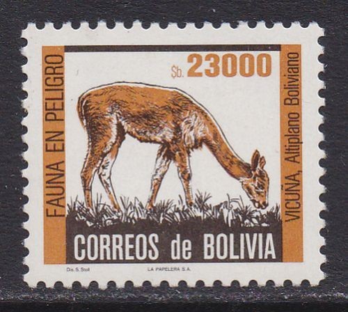 Bolivien 1985 bedrohte - 1985,,