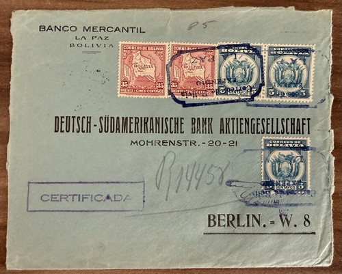 Bolivien 1934 brief - bolivien, r-brief