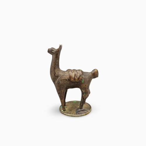 Lama figur messing bronze - lama,