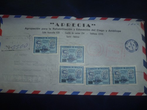 Einschreibe air mail brief - einschreibe,