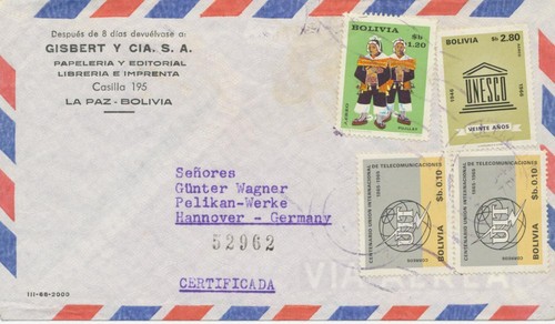 Bolivien 1966 mif - bolivien,