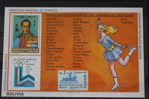Bolivien block 103 postfrisch - bolivien,
