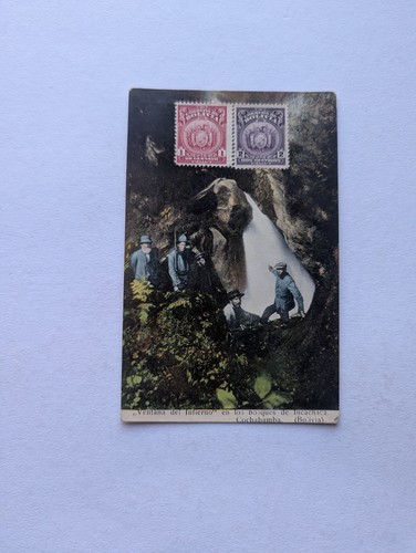 Bolivien bildseitig frankierte