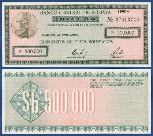 Bolivien bolivia 500 000 - bolivia, 500.000