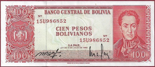 Bolivien bolivia 100 pesos - 100,
