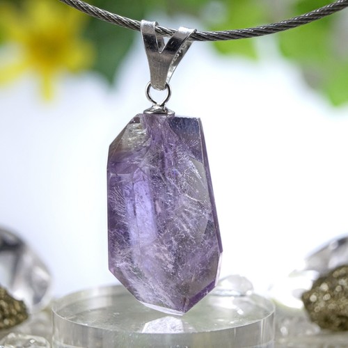 Amethyst anhänger silber - amethyst,