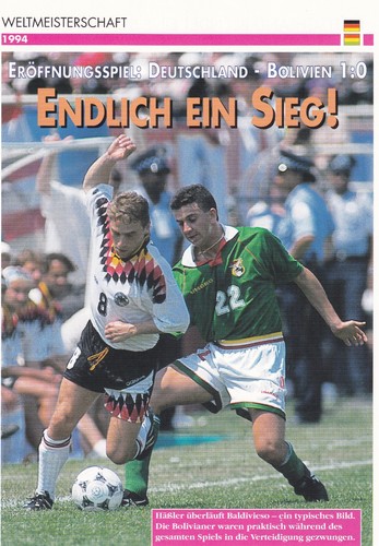 Fußball 1994 sammlerkarte - fußball,