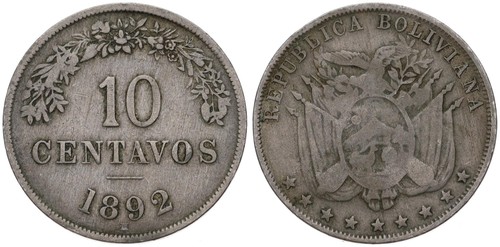 Bolivien bolivia 10 centavos - -,
