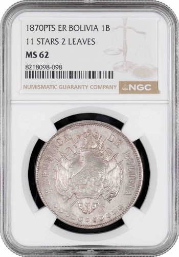 Bolivien boliviano 1870 - boliviano, pts