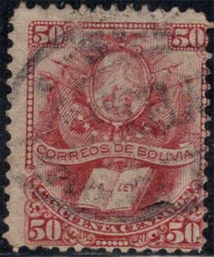 Bolivien 1878 gestempelt - 1878, 80%