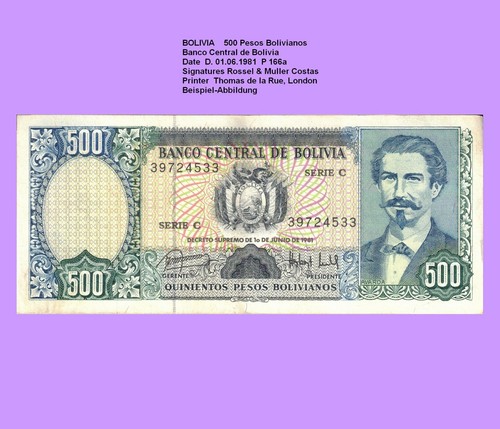Bolivien bolivia 500 pesos - ,