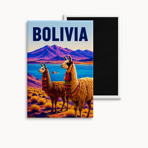 Bolivien kühlschrankmagnet - bolivien, i