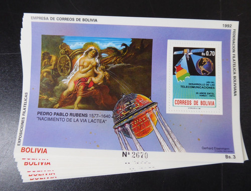 Bolivien 1992 30x block - bolivien,
