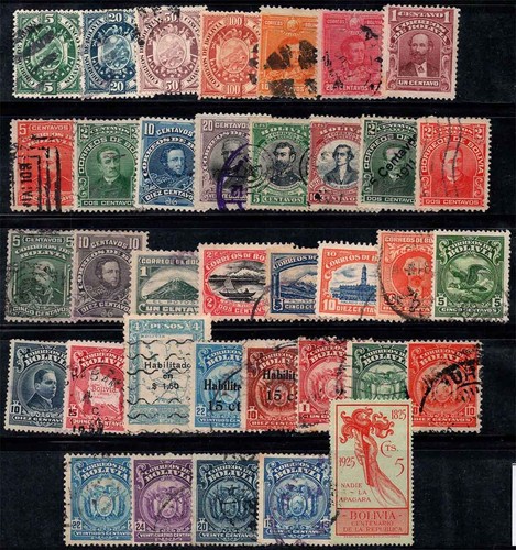 Bolivien 1894 gestempelt - bolivien, 1894-15