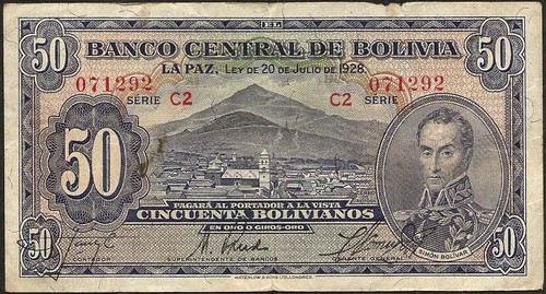 Bolivien banknote 50 - bolivien,