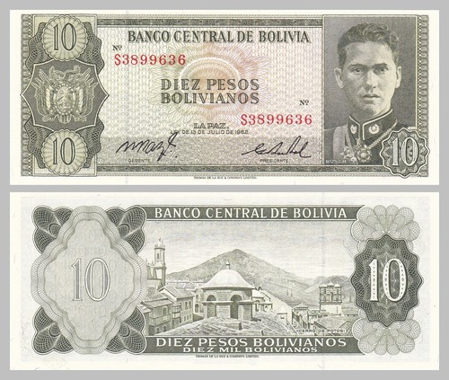 Bolivien bolivia 10 - 10, pesos