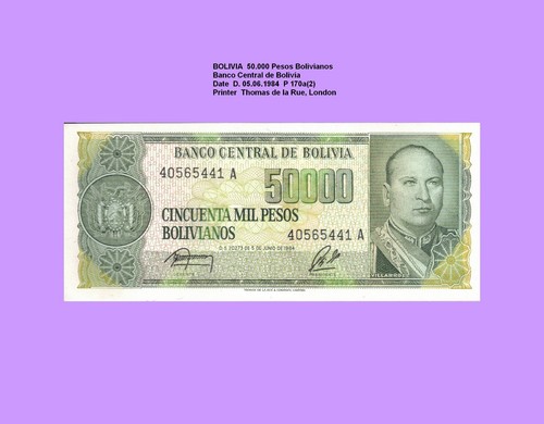 Bolivien bolivia 50000 pesos - ,