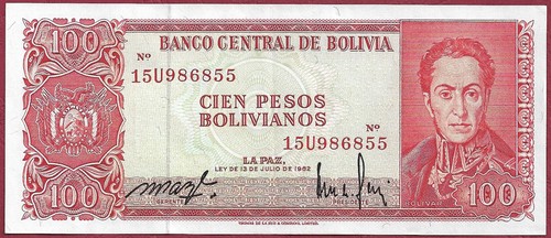 Bolivien bolivia 100 pesos - bolivien/bolivia,