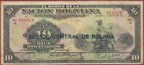 Bolivien bolivia bolivianos - 10,
