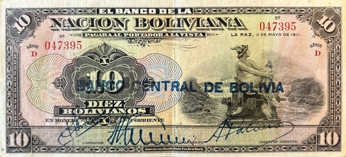 Bolivia bolivianos p 114 - bolivianos,, p-114
