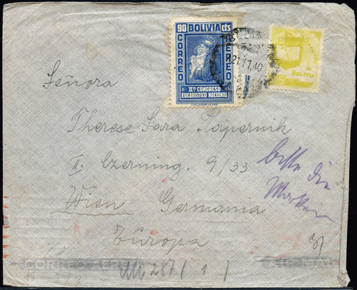 Lati 1940 bolivien brief - bolivien,