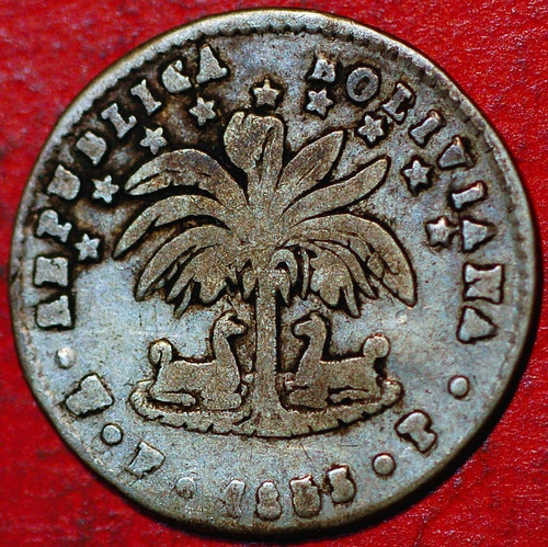Bolivien sohlen 1853 silber - bolivien,