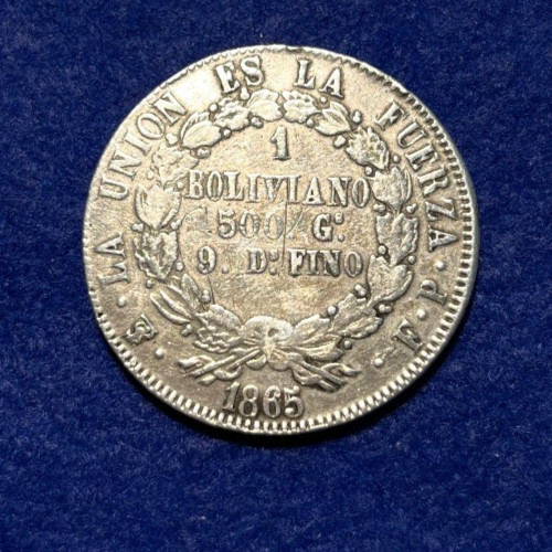 Münze silber 1865 - silber, f.p.