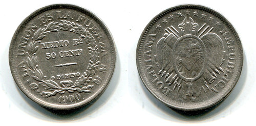 Centavos bolivien 1900 - 50,